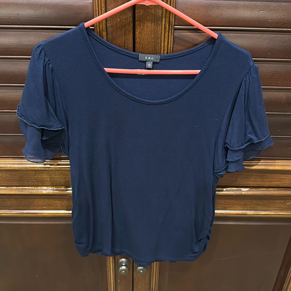 K & C Bolla Sleeve Detail Knit Top size small